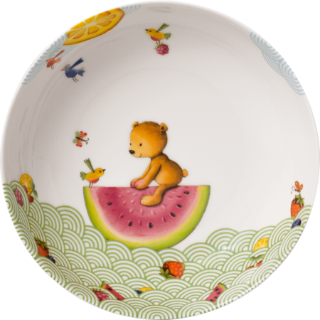 1486652752, Villeroy & Boch, Hungry as a Bear, children's plate, deep, 18.5 cm