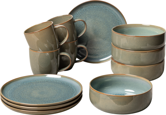 1951679028 Crafted Breeze, breakfast set, 12 pcs.