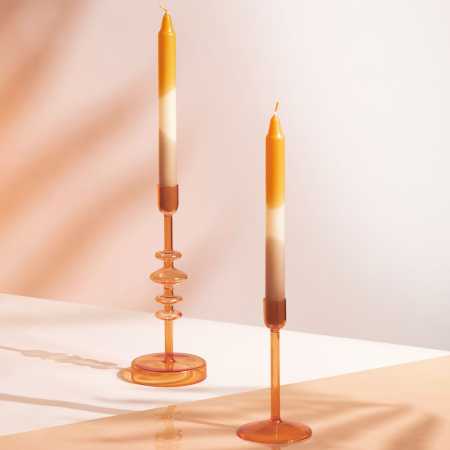 1953037892, Villeroy & Boch, Like Home, Stick candle apricot, clay, 2 pieces, 23 cm