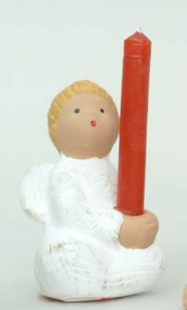 221250, Singer Angel, Maurice sitting candle - 7 cm