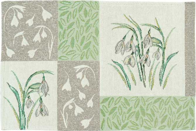 790164/40, Sander, Snowdrops placemat 32x48