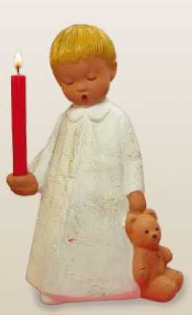 286200, Singer Angel, Hugo2 with bear and candle - 22 cm