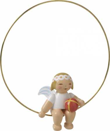 Wendt & Kühn, 6308/24 Christmas tree angel in a ring, with ball