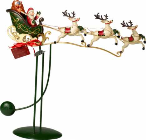 Winter collage accessories, swing sleigh