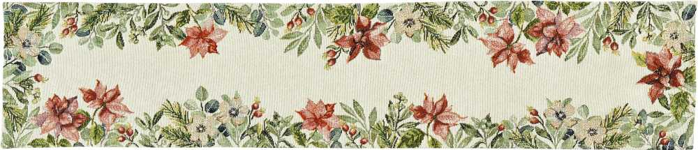 966924/40, Sander - Poinsettia table ribbon 20 x 96