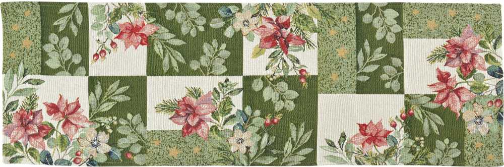 967068/40, Sander - Poinsettia Patch table runner 32 x 96