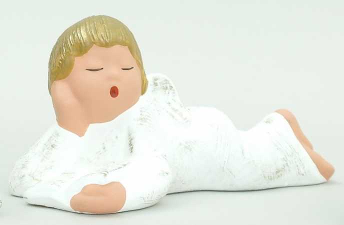 Singer Angel - Jean lying with book head sideways - 16 cm