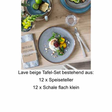 Villeroy & Boch, Lave Beige, Table-Set 12 pcs.