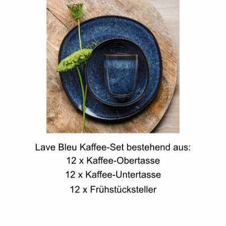 Villeroy & Boch, Lave Bleu, Kaffee-Set 12 Pers.