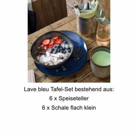 Villeroy & Boch, Lave Bleu, Tafel-Set 6 Pers.