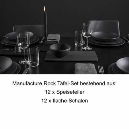 Villeroy & Boch, Manufacture Rock, Tafel-Set 12 Pers.