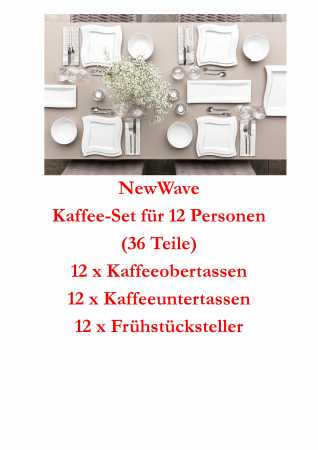 Villeroy & Boch, NewWave, Kaffee-Set 12 Pers.