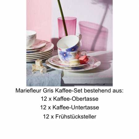 Villeroy & Boch, Mariefleur Gris Basic, Coffee-Set 36 pcs.