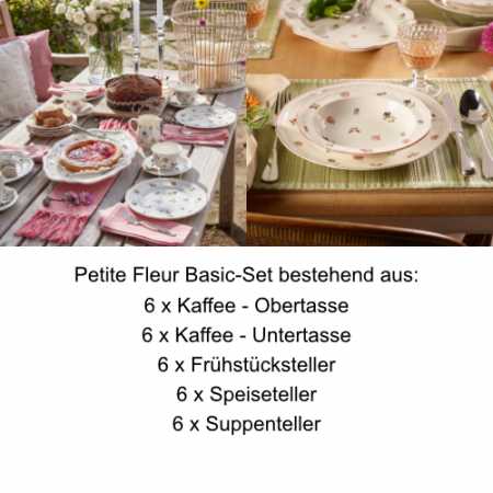 Villeroy & Boch, Petite Fleur, Basic-Set 6 Pers.