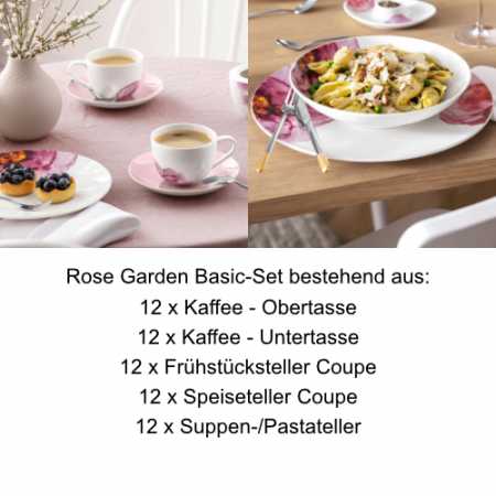 Villeroy & Boch, Rose Garden, Basic-Set 12 Pers.