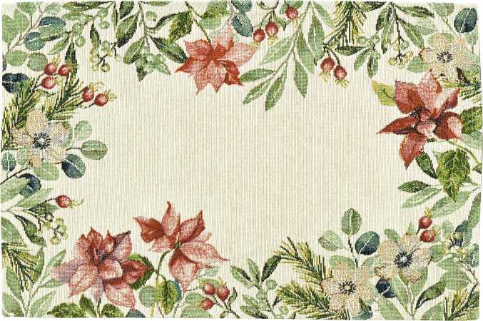 Sander, 966964/40 Poinsettia placemat 32x48