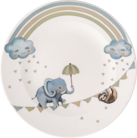 1486742640 Walk like an Elephant, flat children's plate