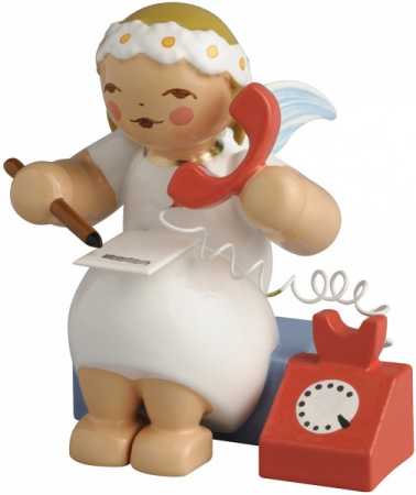 Wendt & Kühn, 634/70/37 Daisy angel, sitting with telephone