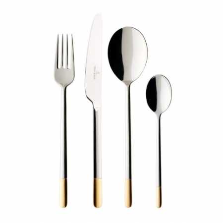 Villeroy & Boch, Ella partly gold-plated, cutlery set 24pcs.