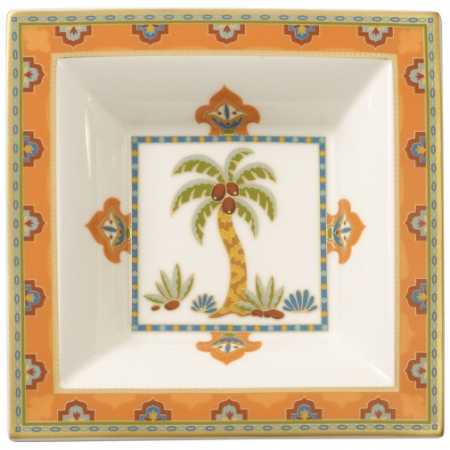 Villeroy & Boch, Samarkand Mandarin, Square bowl, 14x14 cm