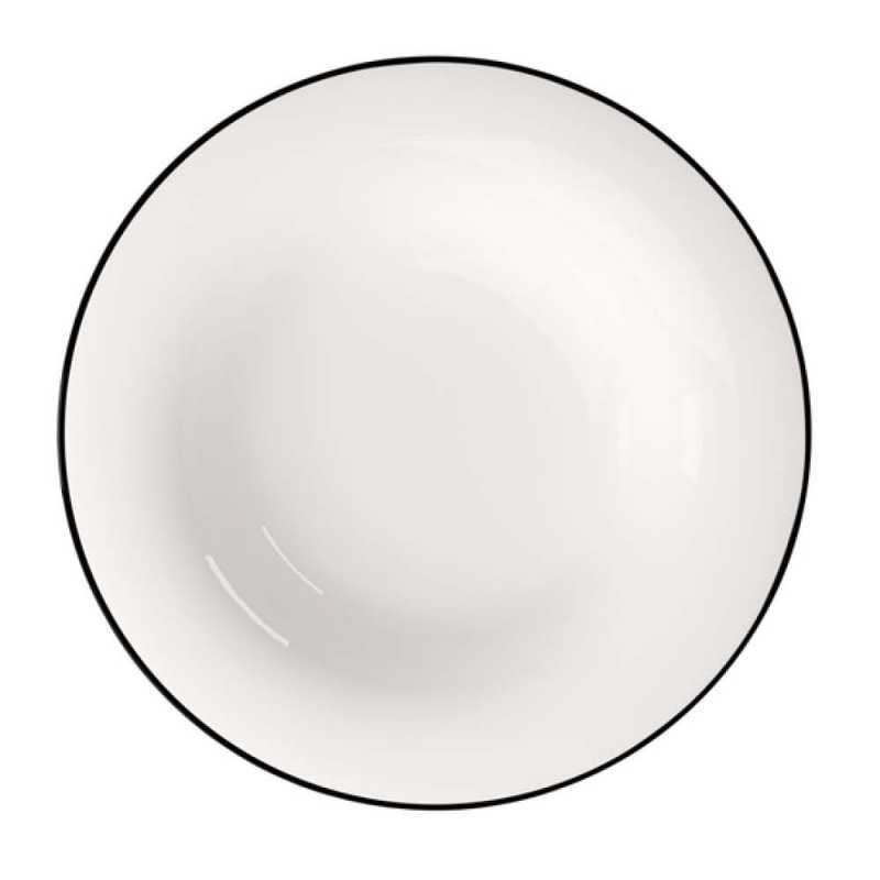 1013212700, Villeroy & Boch, Black Lines, Soup plate 23cm