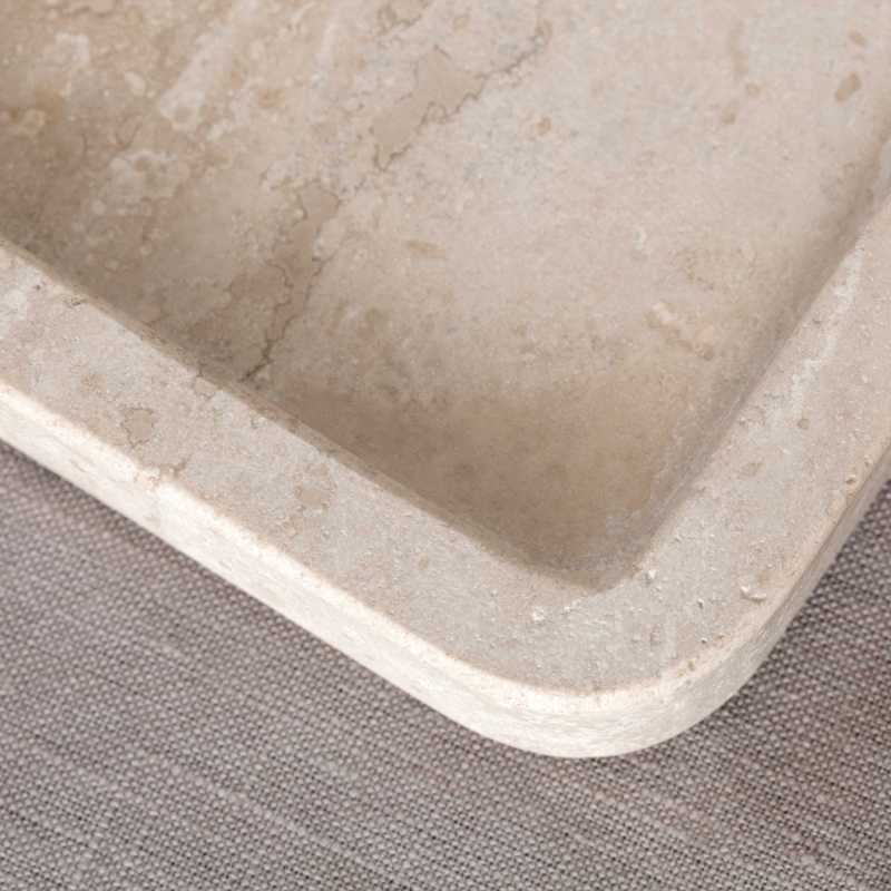 1013752906 Manufacture Travertine, Servierplatte 40,5 x 28,2 cm