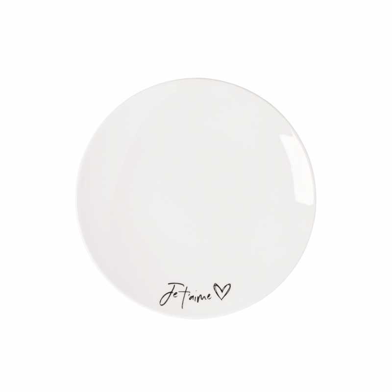 1016216152, Villeroy & Boch, Statement, Breakfast Plate, Je t'aime, 21,2cm