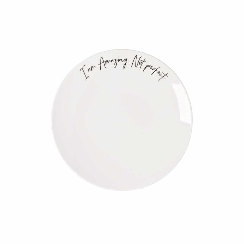 1016216153, Villeroy & Boch, Statement, Frühstücksteller "I'm Amazing not perfect", 21,2cm