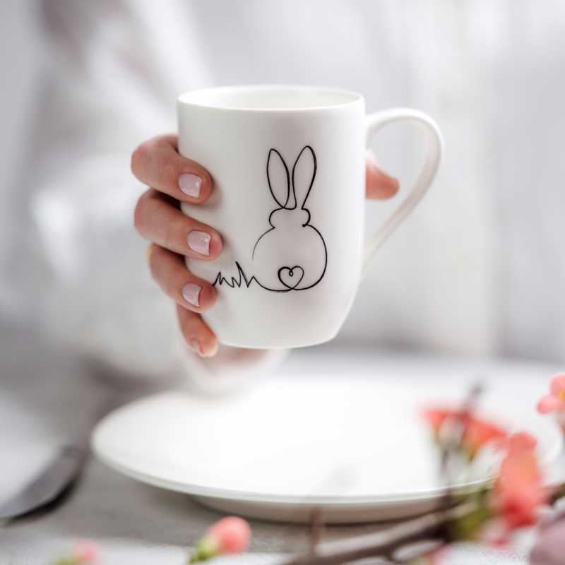 1016218403 Statement, set of 2 Easter mugs with handle