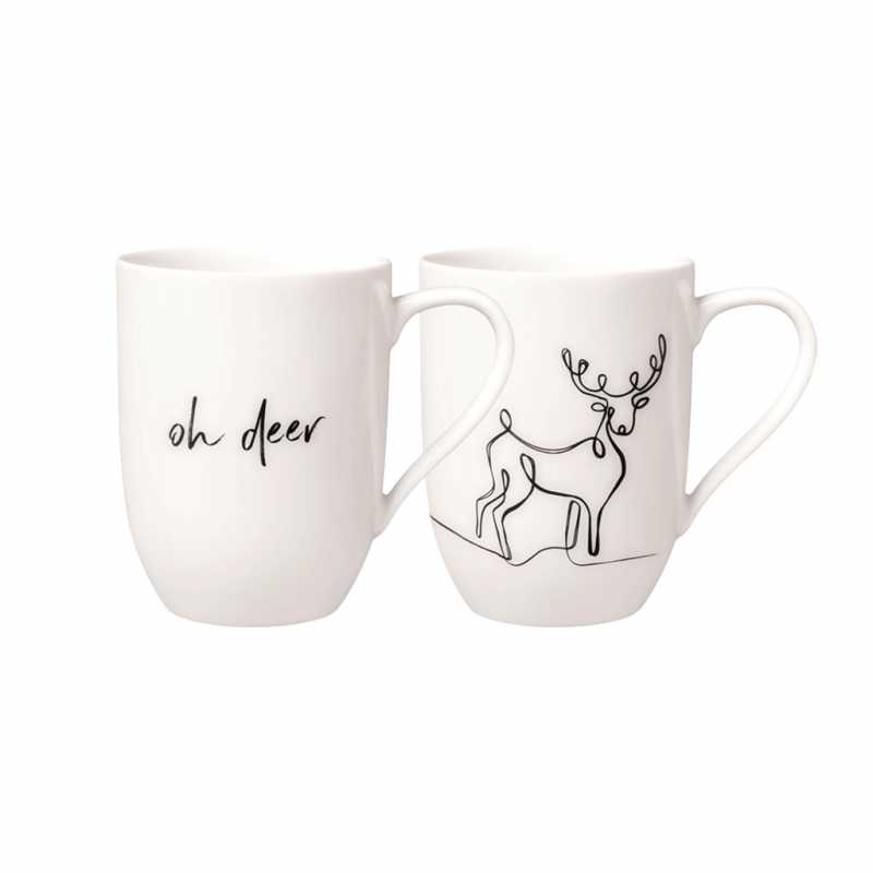 1016218405 Statement, Becher mit Henkel, XMAS Rentier 2er Set