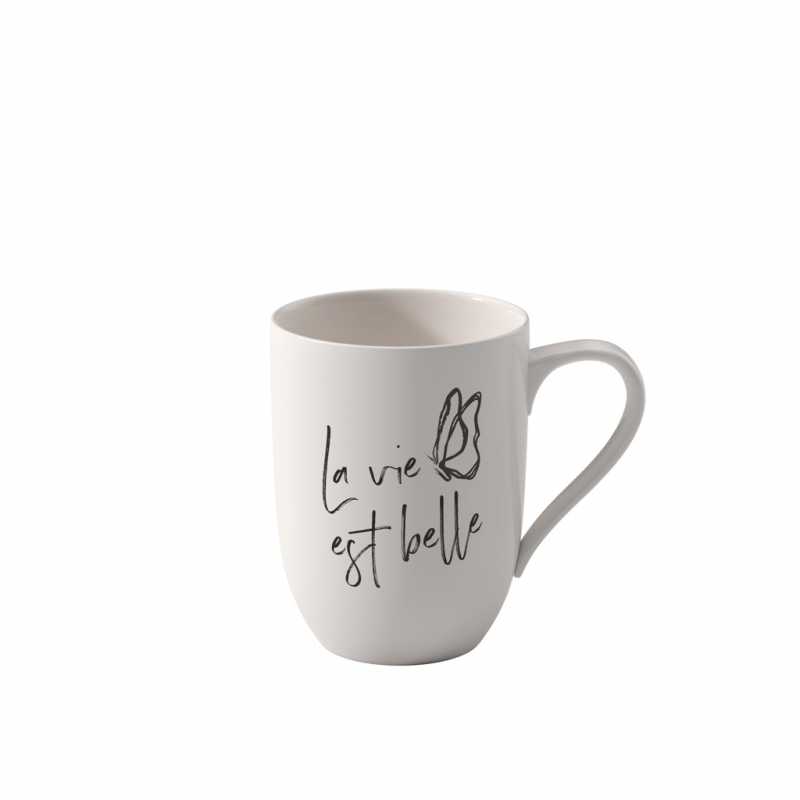 1016219673 Statement mug with handle La vie est belle