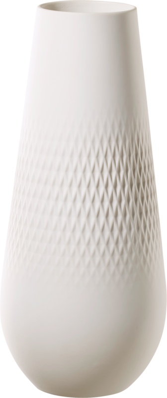 1016815515,  Villeroy & Boch, Manufacture Collier blanc, Vase Carré hoch, 26 cm