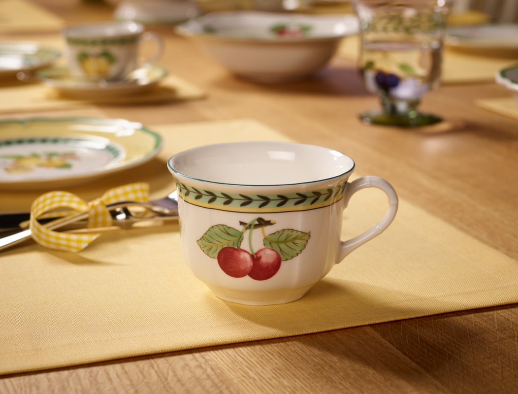 1022811290 French Garden Fleurence, Kaffeetasse mit Untertasse, 2 tlg.