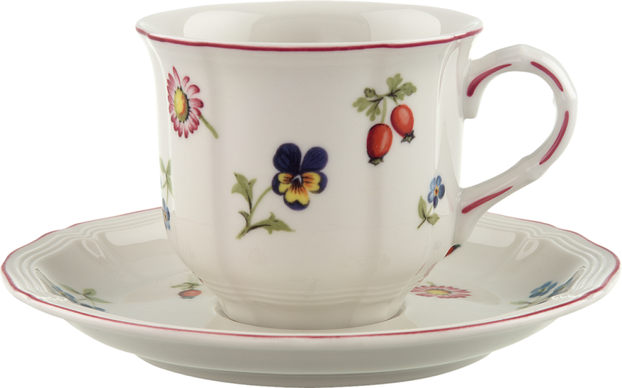 Villeroy & Boch, Petite Fleur, Kaffeetasse mit Untertasse, 2tlg