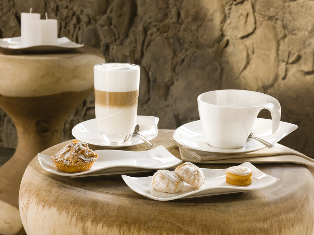 1034201290 Flow, coffee cup with saucer, 2 pcs.