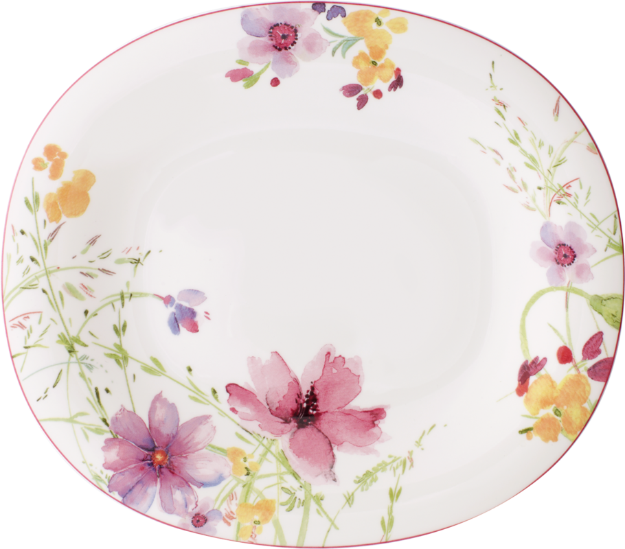 1041002611 Mariefleur Basic, oval flat dinner plate