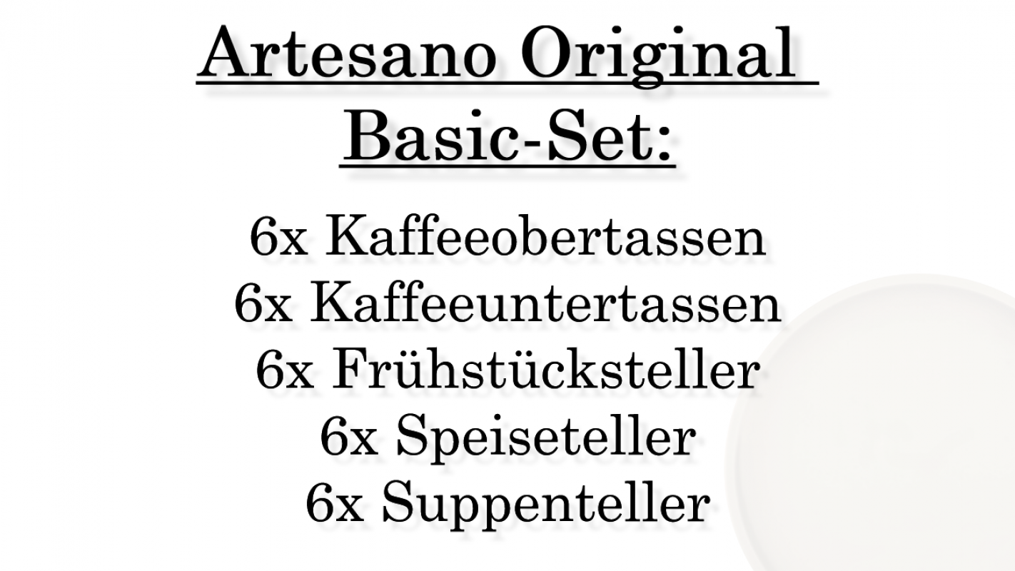 1041304002 Artesano Original, Basic-Set, 6 Personen