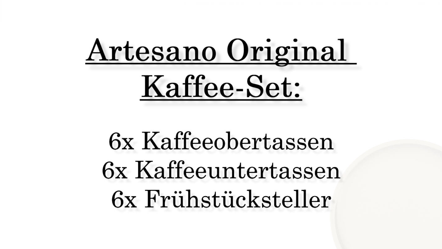 1041304006 Artesano Original, coffee set, 6 persons