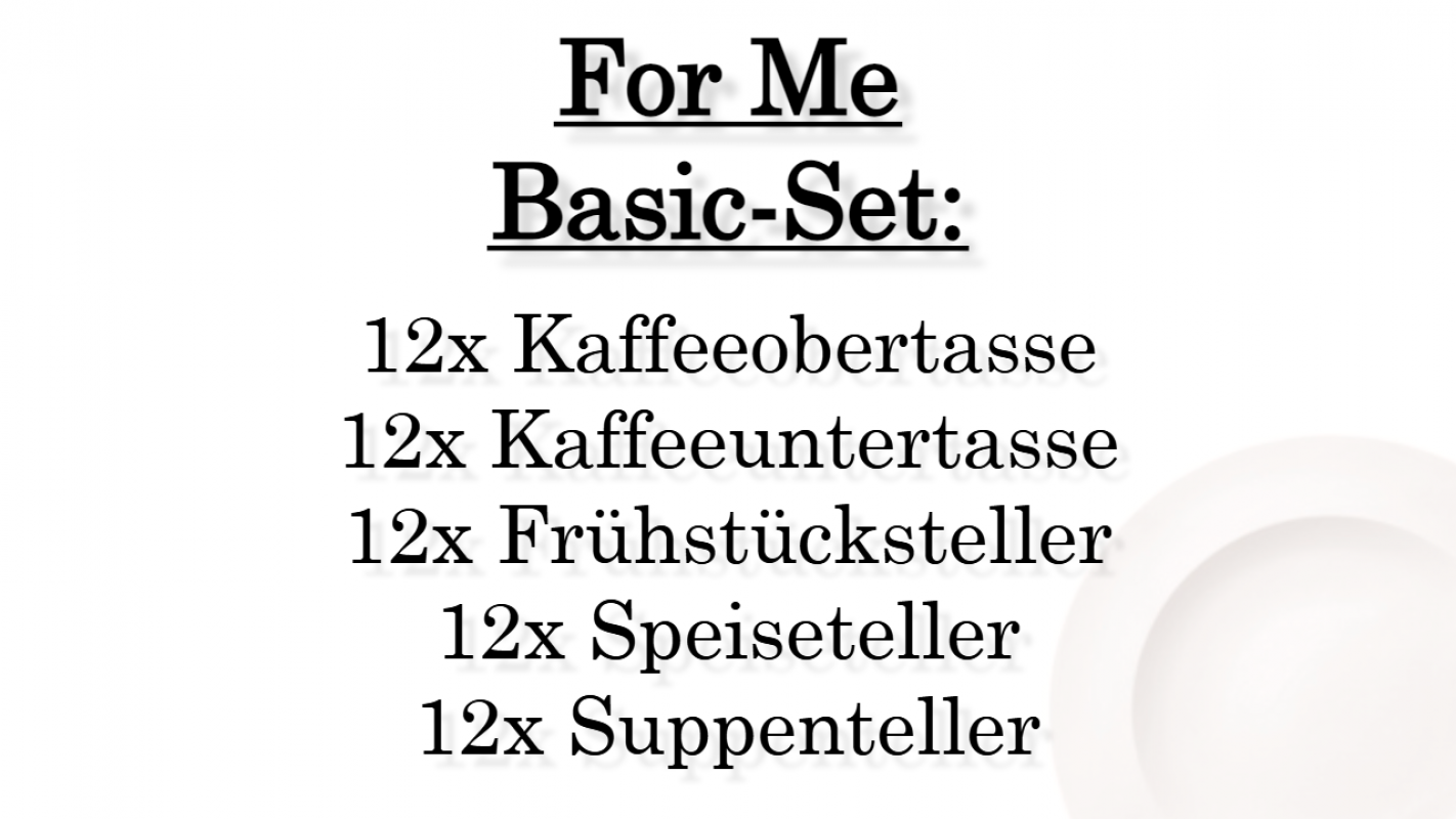 1041534001 For Me, basic set, 12 persons