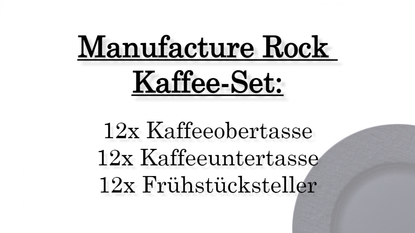 1042394005 Manufacture Rock, coffee set, 12 persons