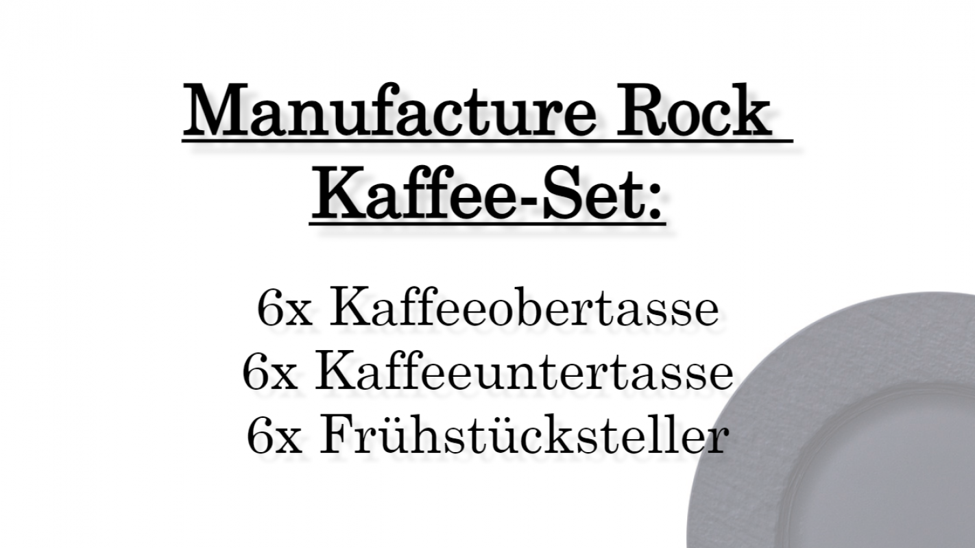 1042394006 Manufacture Rock, coffee set, 6 persons