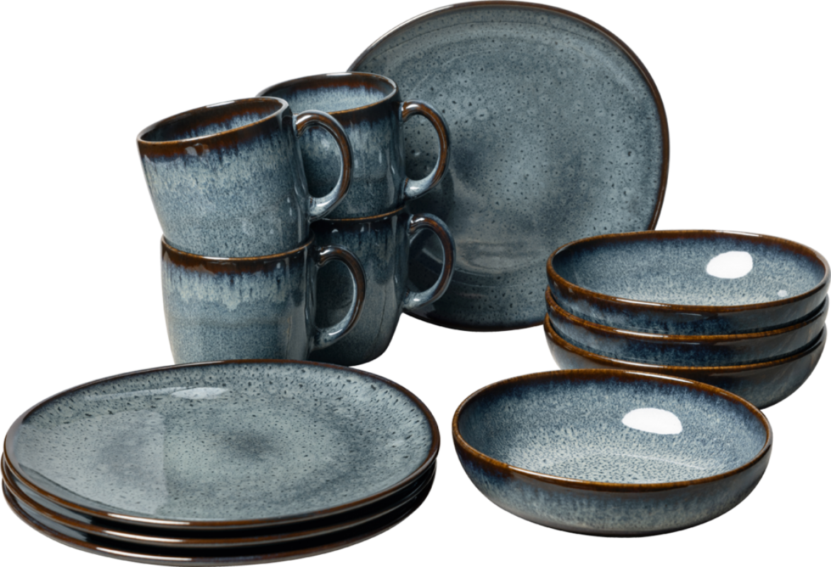 1042599028 Lave gris, breakfast set, 12 pcs.