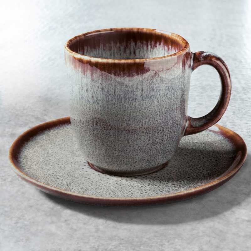 1042811300 1042811310 Lave beige coffee cup and saucer 0.20l