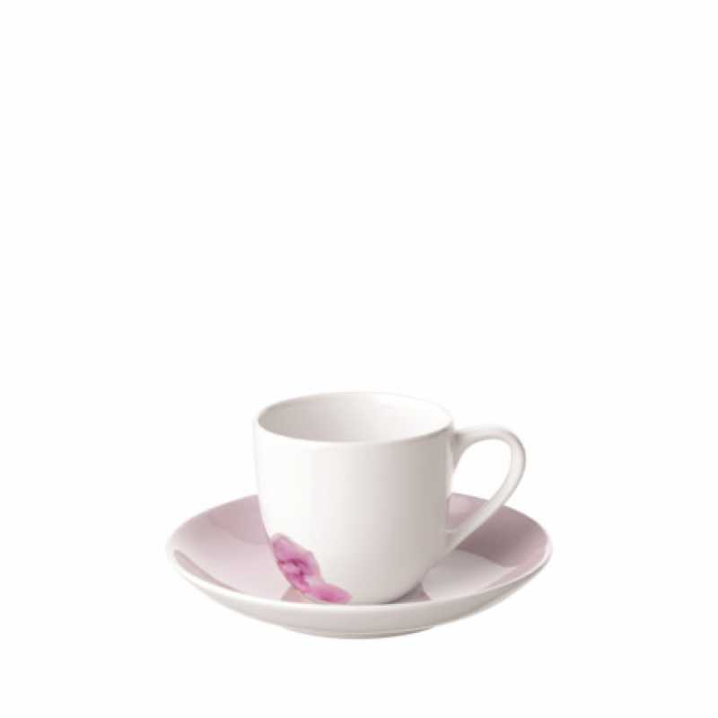 Villeroy & Boch, Rose Garden, Mokka-/Espressotasse, 2tlg. rosa