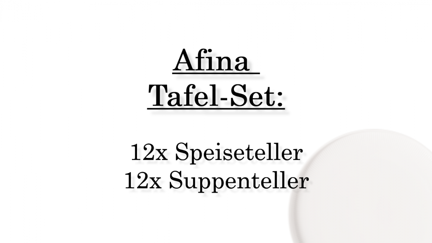 1042934003 Afina, Tafel-Set, 12 Personen