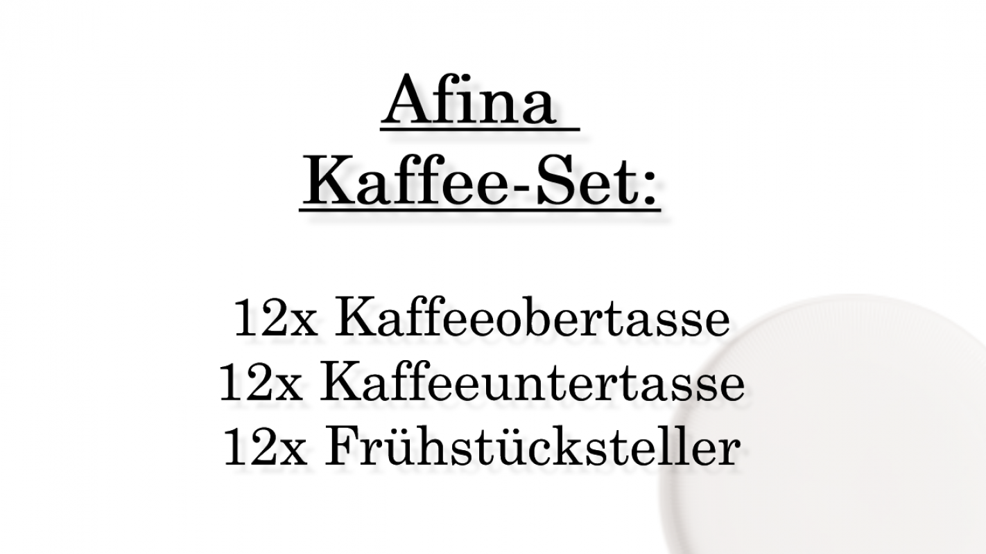 1042934005 Afina, Kaffee-Set, 12 Personen