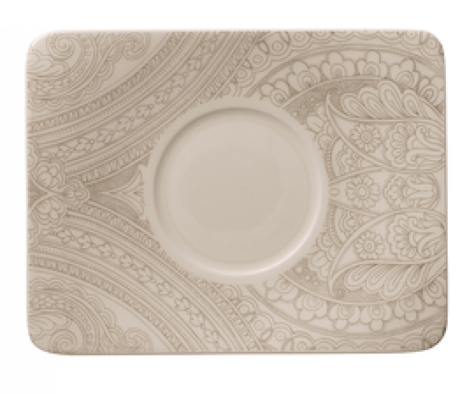 1043801430, Villeroy & Boch, Quinsai Garden, Mocha/Espresso Saucer, 14x11 cm