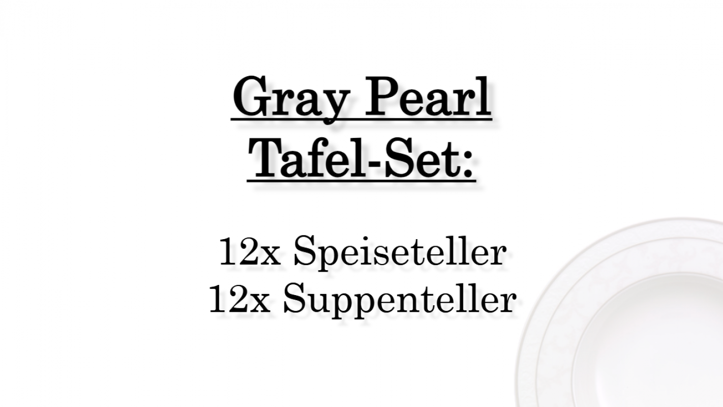 1043920004 Gray Pearl, dinner set, 12 persons