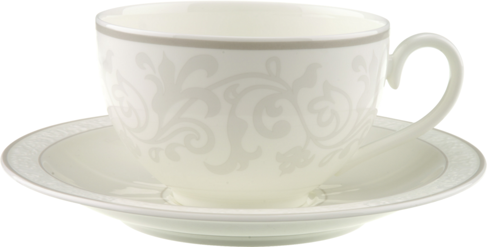 1043921230 Gray Pearl, Frühstückstasse mit Untertasse, 2 tlg.