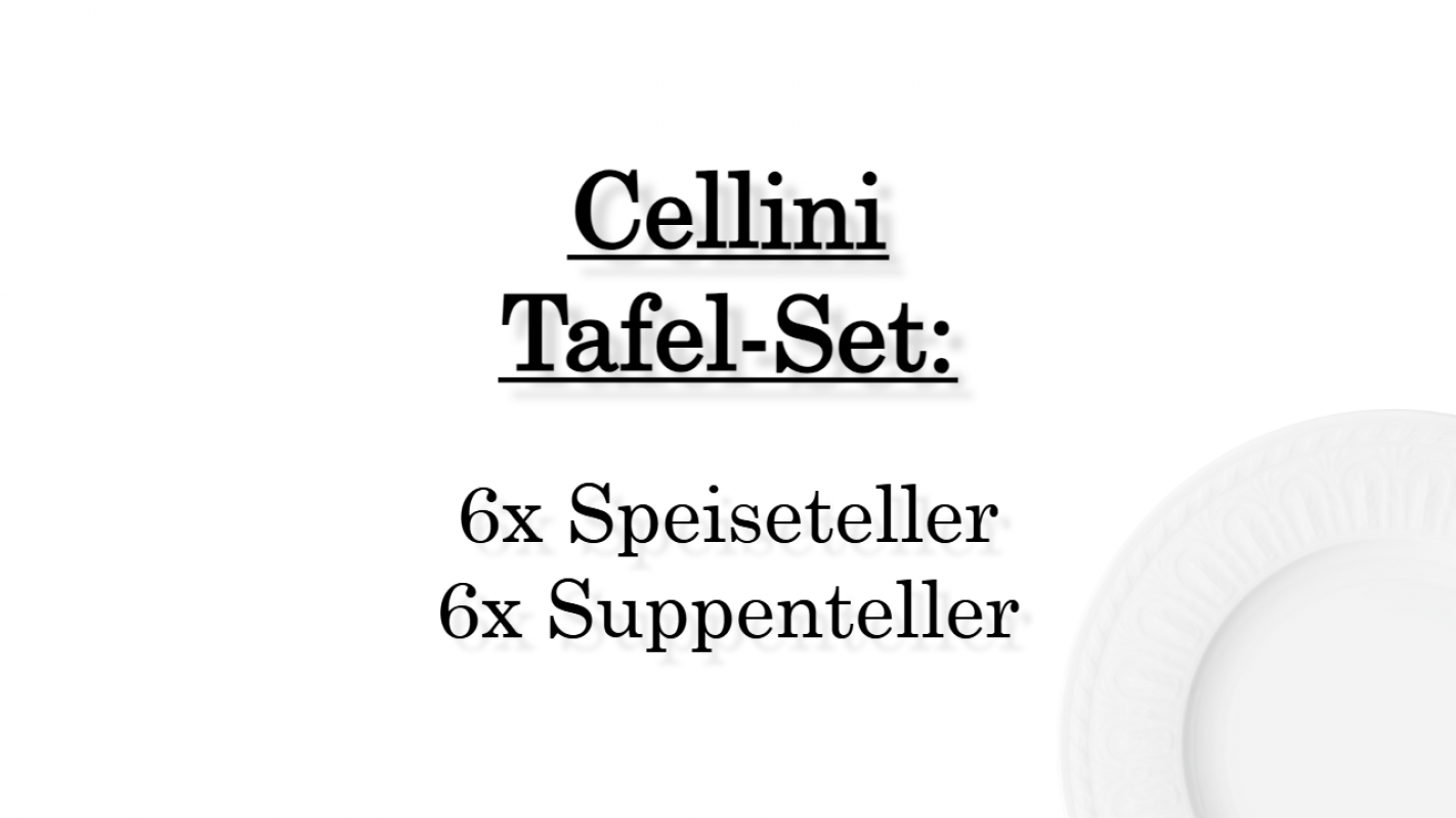 1046004001 Cellini, dinner set, 6 persons